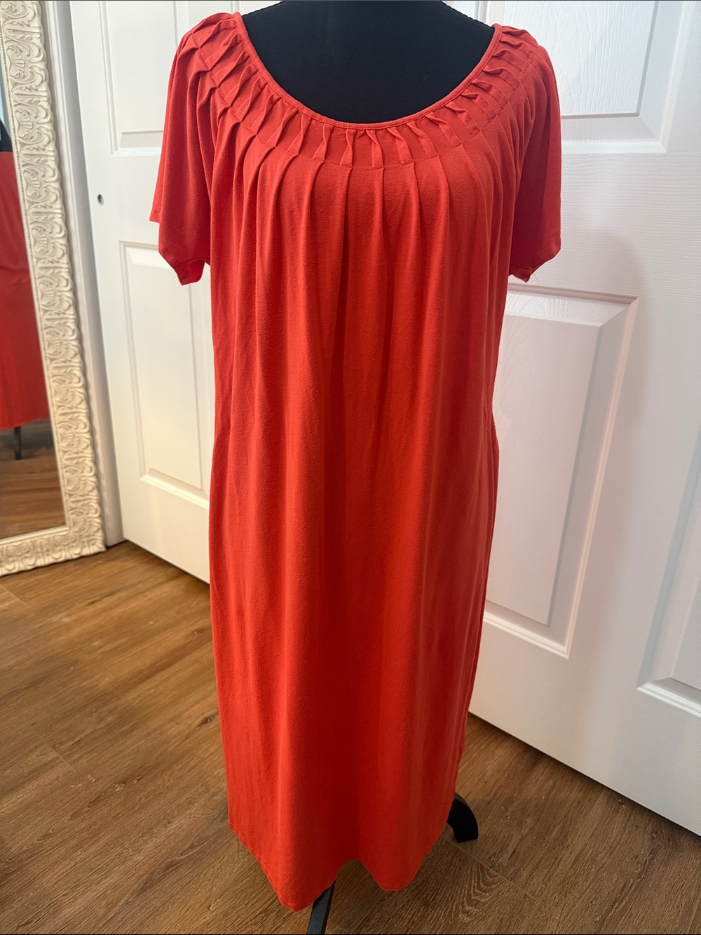 Talbots Coral Women’s Knit Dress Casual Comfort Everyday Vacation Summer Cruise